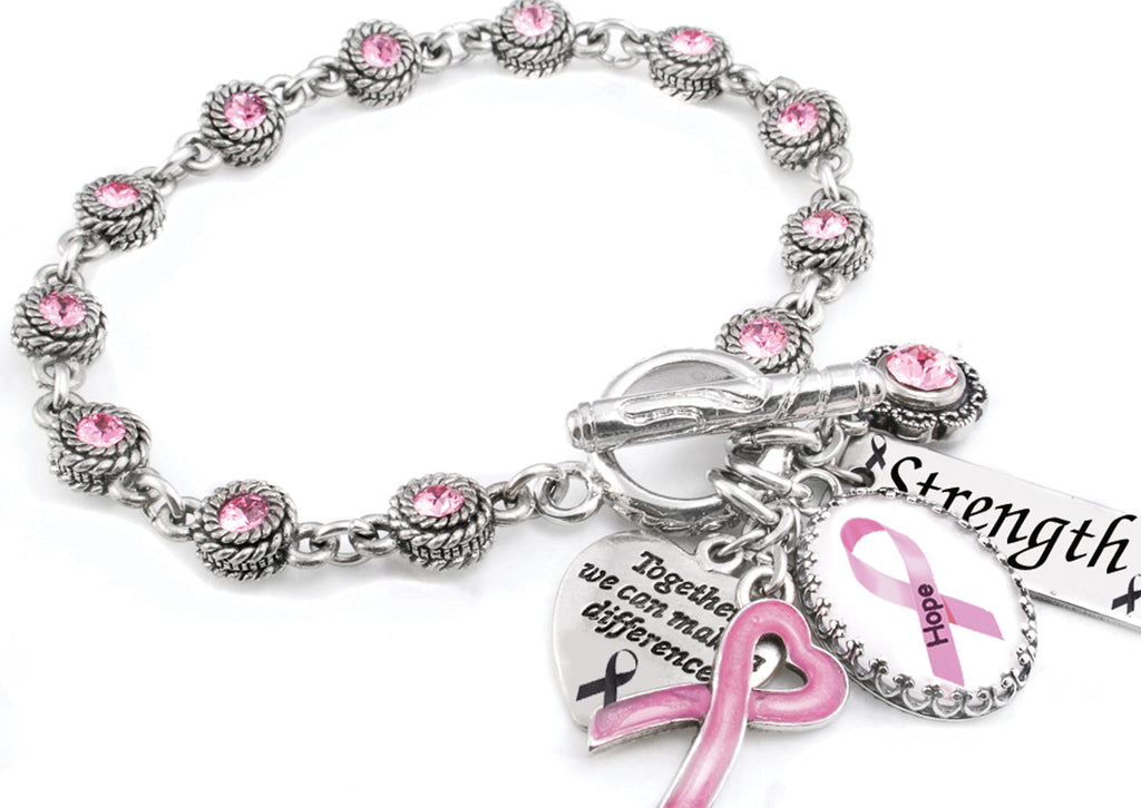 Personalized Cancer Awareness Bracelet in your choice of 15 different