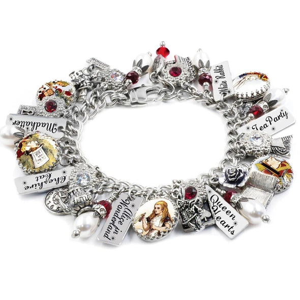 alice in wonderland charm bracelet