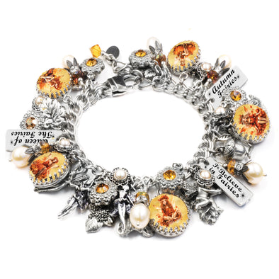 fairy charm bracelet, autumn fairies