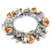 Autumn Fairy Charm Bracelet with Pearls