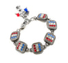 red white blue bracelet