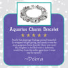 Personalized Aquarius Horoscope Zodiac Bracelet