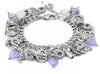 amethyst heart bracelet