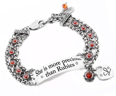 Personalized Bible Verse Charm Bracelet