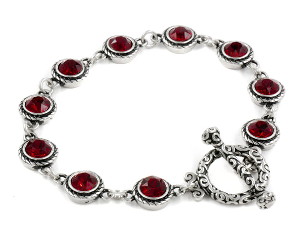 january birthstone bracelet garnet