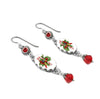 Christmas Earrings with Candy Cane Charms