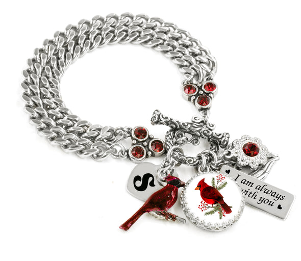 I am always with you cardinal bracelet