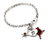 Cardinal Bracelet with Engraved Charm