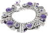Purple Celtic Charm Bracelet