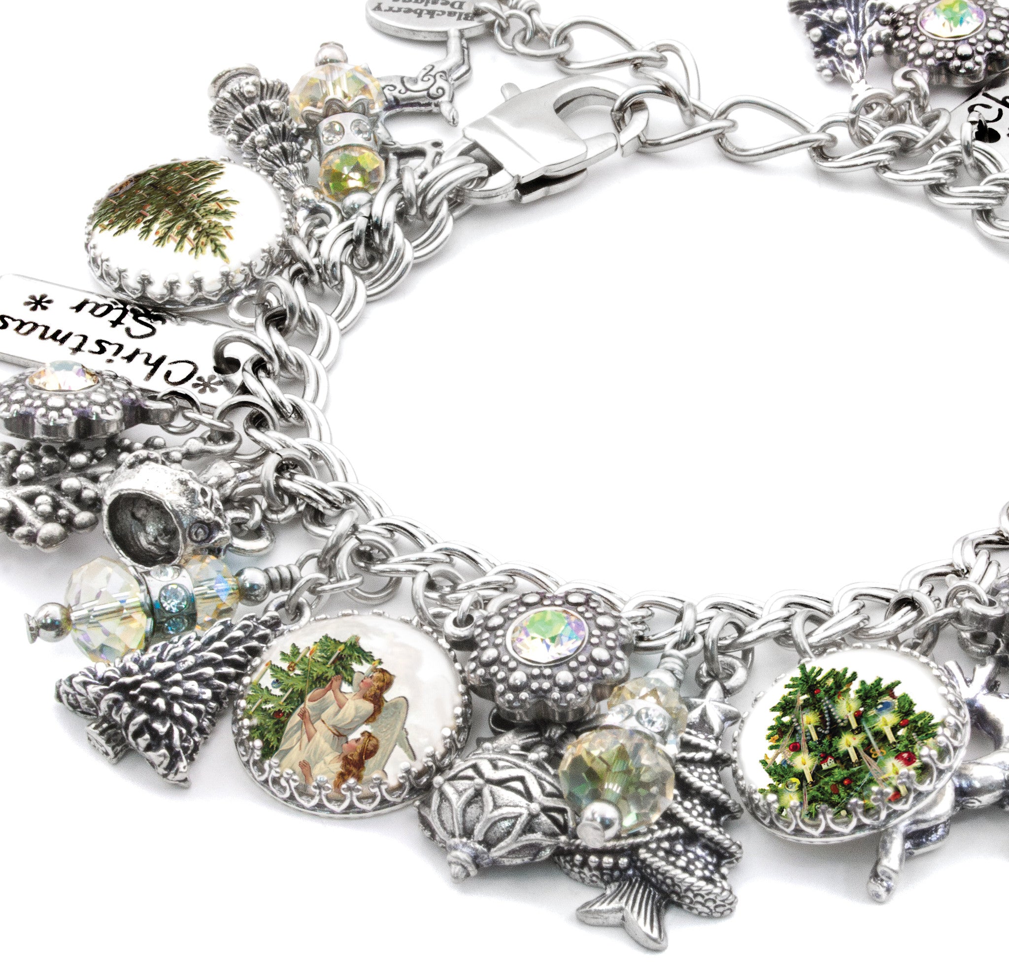 Christmas Tree Charm Bracelet Blackberry Designs Jewelry