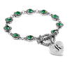 emerald may birthstone bracelet