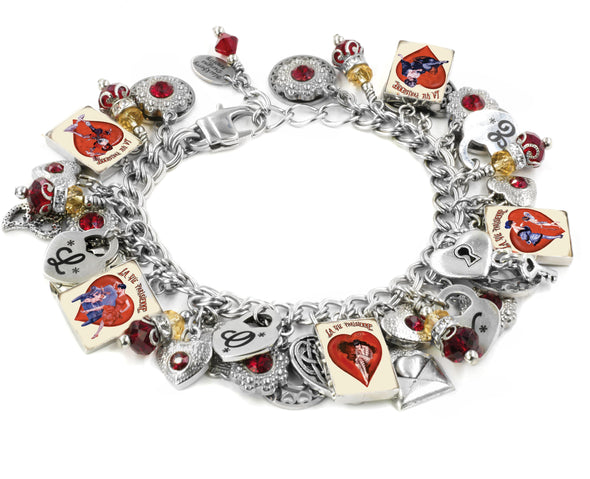 valentines charm bracelet romance