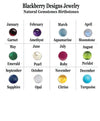 Aquarius Horoscope Gemstone Earrings