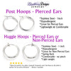 Minimalist Fox Hoop Earrings with initial
