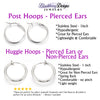 Autumn Leaves Hoop Earrings with Engraved Charms
