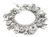 horse charm bracelet on white background