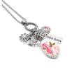 june rose flower necklace