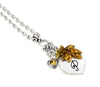 Minimalist Autumn Necklace with Personalized Initial