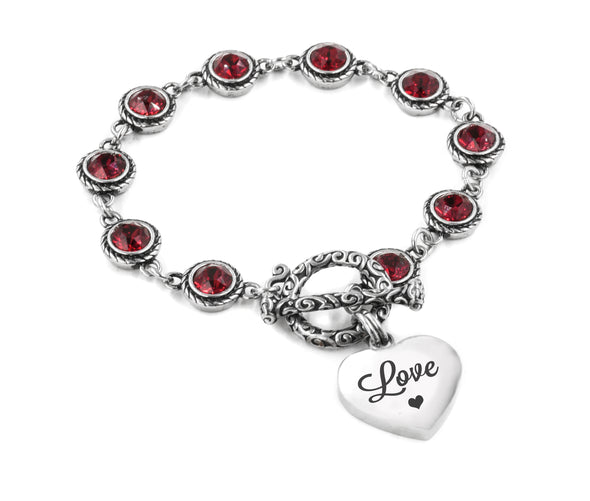 Crystal Heart Bracelet