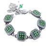 emerald bracelet for May Birthday adjustable