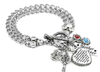 Love Between a Mother and Daughter Charm Bracelet