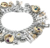 paris charm bracelet, paris jewelry, french jewelry