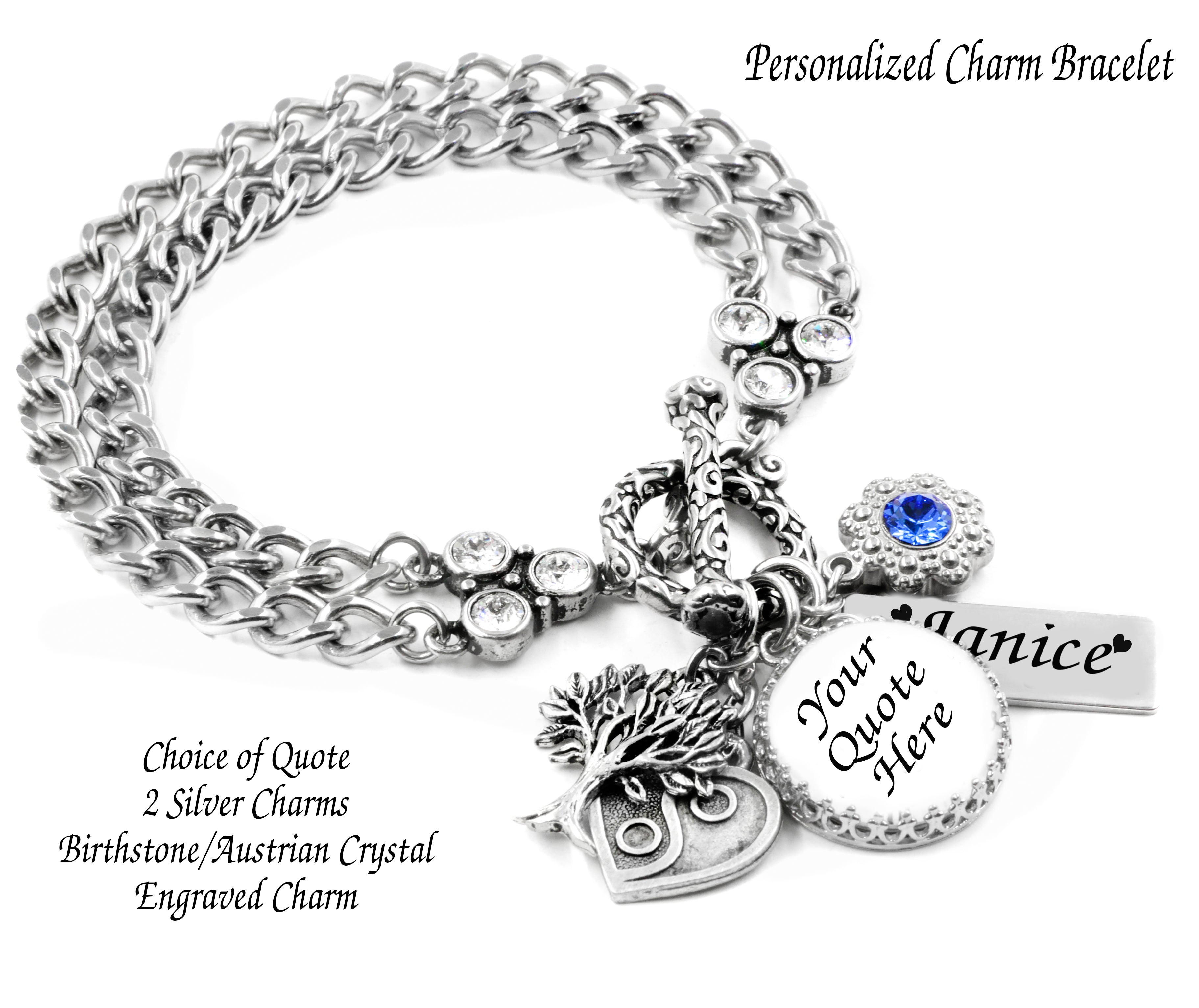 Silver Charm Bracelet Charms | Charms Silver Bracelets Heart - Silver  Plated - Aliexpress