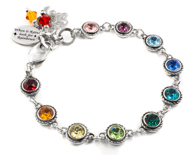 Minimalist Rainbow Crystal Bracelet