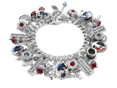 rainy day charm bracelet teardrop