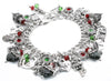 Emerald Santa Charm Bracelet