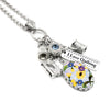 Flower Quilting Charm Necklace