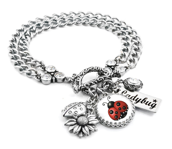 photo of ladybug bracelet