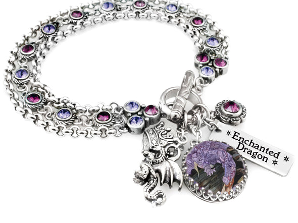 Enchanted Dragon Charm Bracelet
