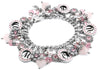 amour bracelet, pink hearts, valentines day