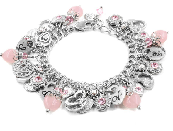 Pink Heart Valentines bracelet