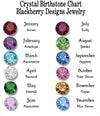 crystal birthstones available for brother and sister necklaces
