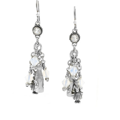 12 Days of Christmas Earrings, 8th Day, Maids a Milking