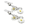 Daisy Earrings with Real Pearls