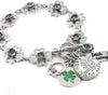 Irish Four Leaf Clover Lucky Charm Bracelet
