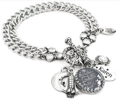 photo of the I Love You to the Moon and Back Bracelet