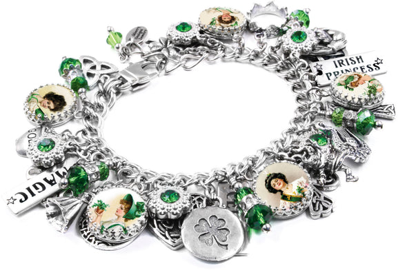 st patricks day bracelet, green bracelet