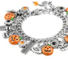 Pumpkin and Jack O Lantern Bracelet